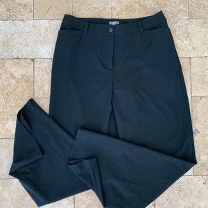 Two pair of J. Jill black & Violetta cream pants